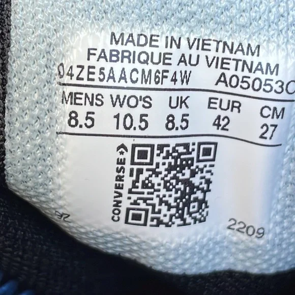 LIKE NEW- CONVERSE ALL STAR Hi-Top RED Lugged Sneakers Size M8.5/W10.5 - Picture 10 of 13